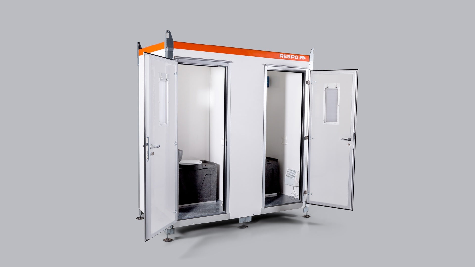 Double portable toilet 2x 200L Double portable toilet 2x 200L